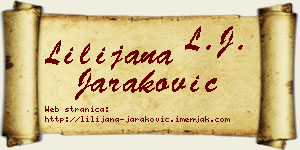 Lilijana Jaraković vizit kartica